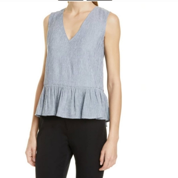 🎖Host Pick🏅⚡️🔽NWT Club Monaco Peplum Top - Picture 2 of 10